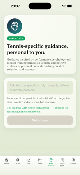Mind Coach conversation screen