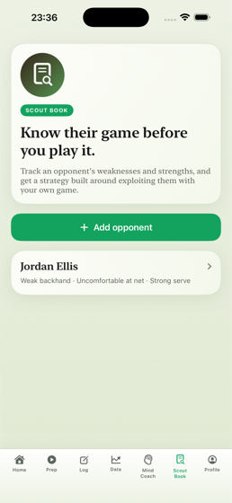 Scout book screen